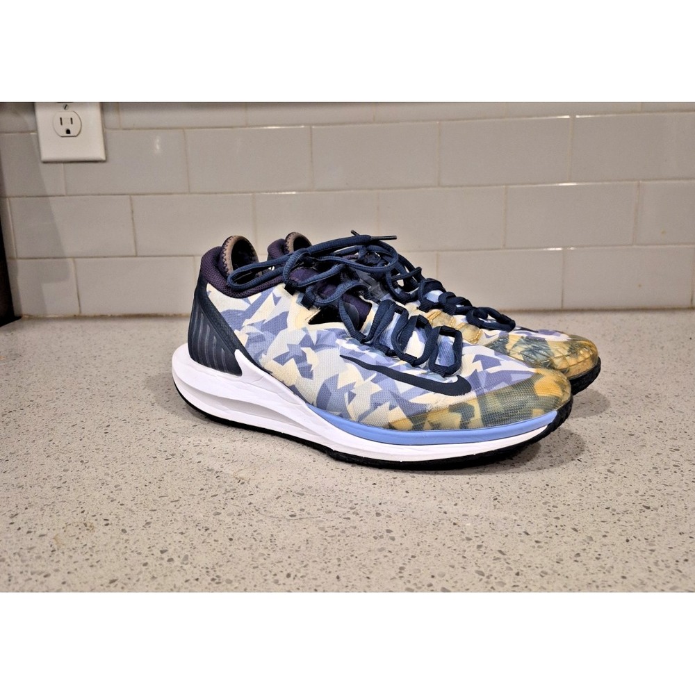 Nike CourtZoom Zero Prism Print Tennis Pickleball Shoes Sz 8.5 AA8018-406